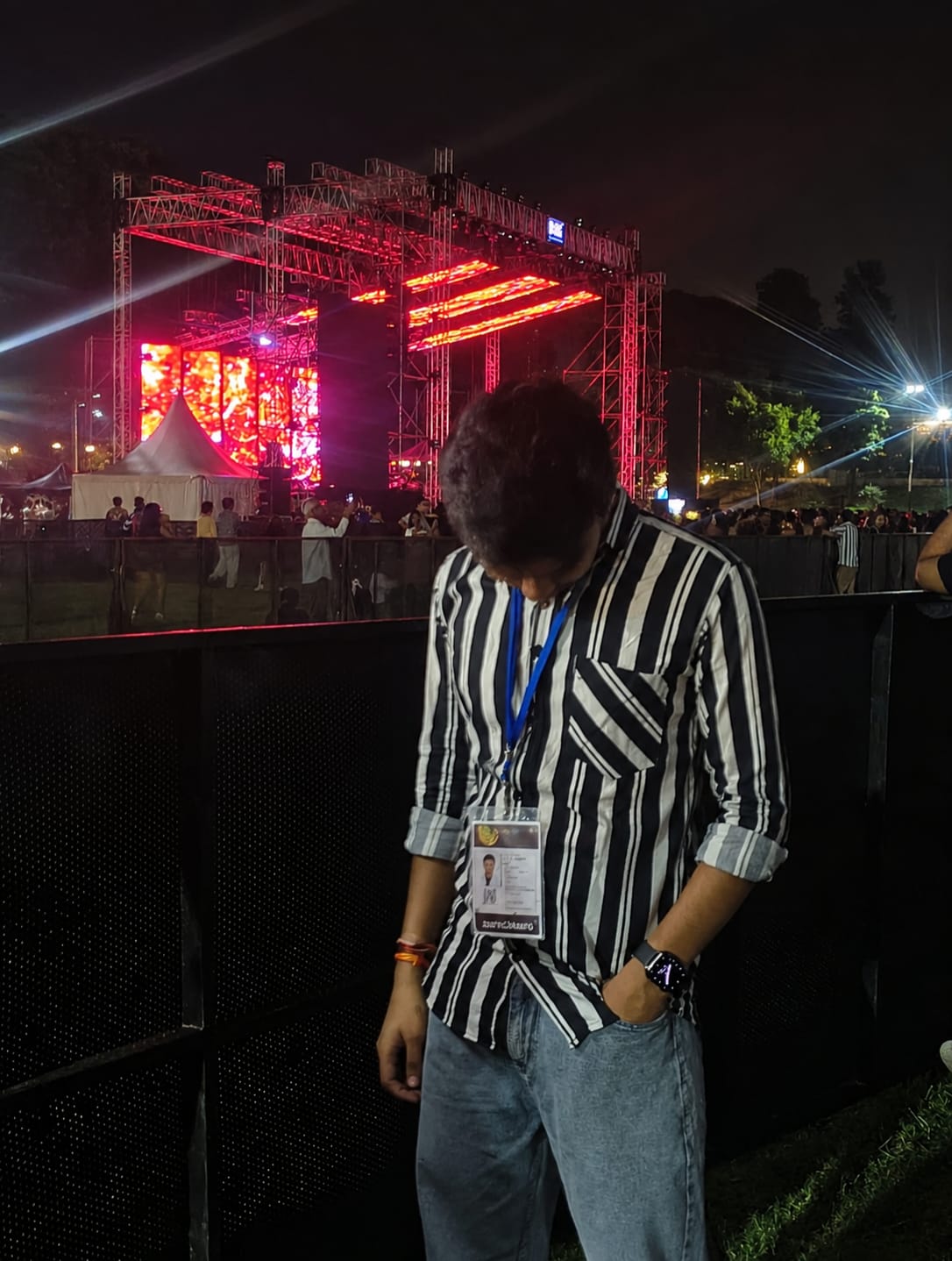Mayur at college fest concert night